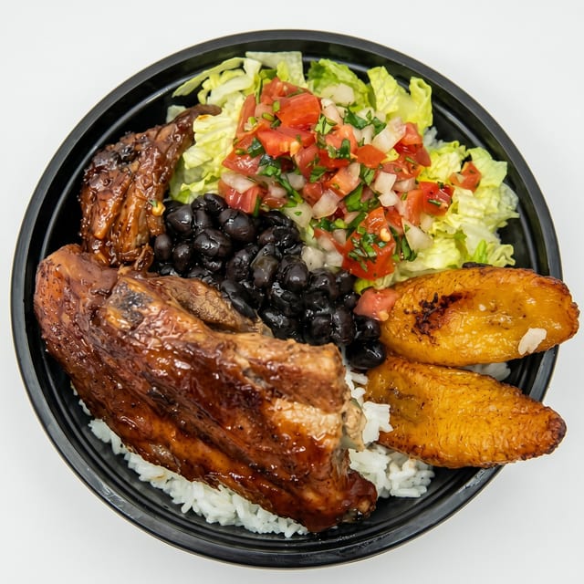 BBQ Pork Ribs Plate.