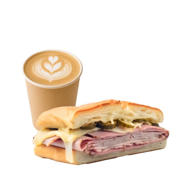 Cortado Single & Cuban Toast - Breakfast Deal.