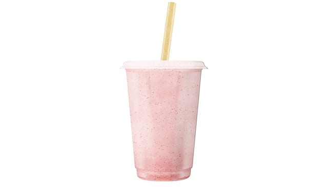 Strawberry, Pineapple, Coconut & Banana Smoothie.