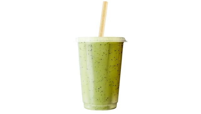 Green Apple, Spinach, Kale, Pineapple & Kiwi Smoothie.
